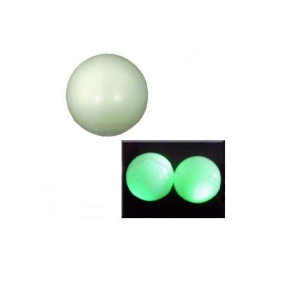 Balle plastique fluorescente