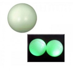 Balle plastique fluorescente