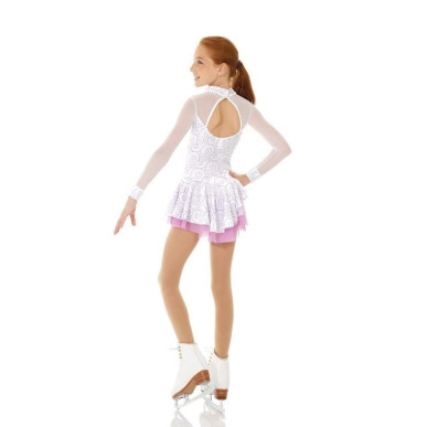 Tunique MONDOR 2752 velours blanche/rose enfant