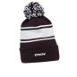 Bonnet CCM Team Fleece à pompon noir/blanc