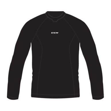 Tee-shirt CCM Performance Compression noir senior manche longue