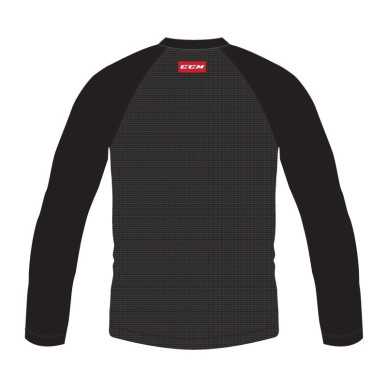Tee-shirt CCM Performance Compression noir senior manche longue