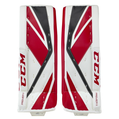 Bottes CCM Premier II Pro senior blanc rouge noir
