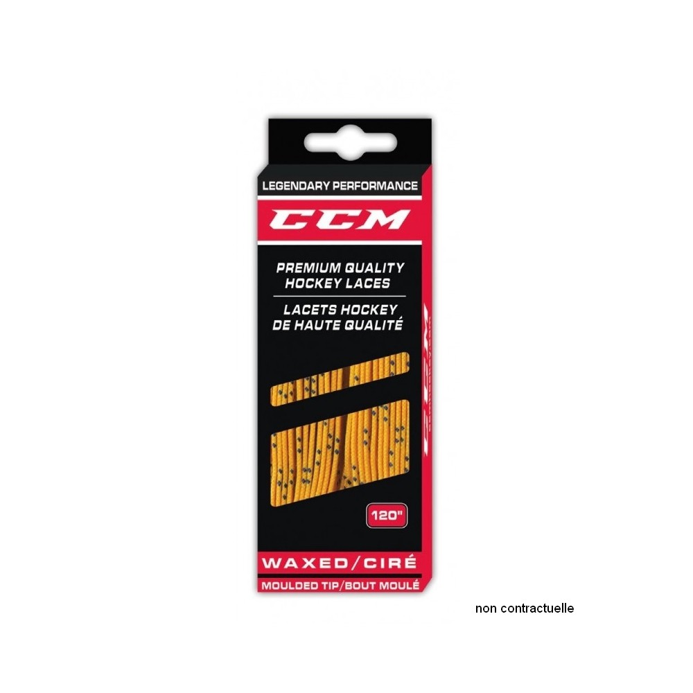 Lacets CCM Wax Cirés Blanc