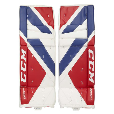Bottes CCM EFlex 5.5 junior blanc rouge royal