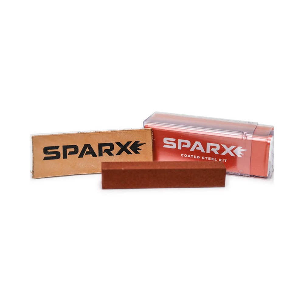 Coated steel kit de 1 pierre + 1 pièce cuir pour Sparx