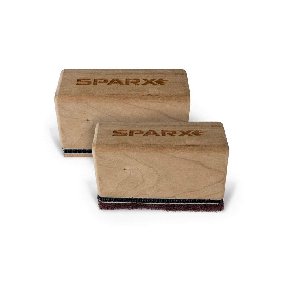 Kit de 2 blocs bois + jeu de brosses Sparx pour ébavurage