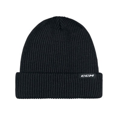 Bonnet CCM Team Cuffed adulte noir
