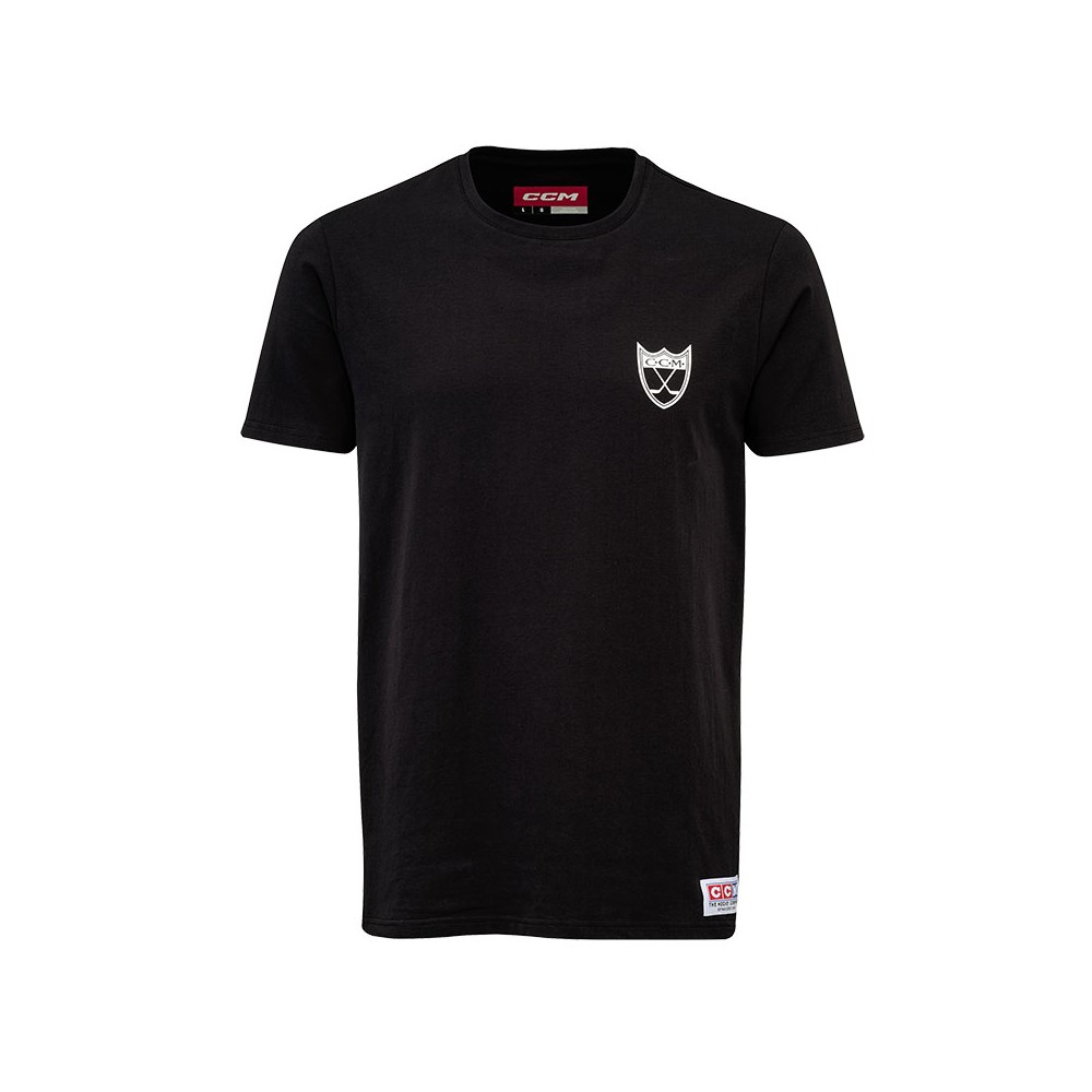 T-shirt CCM Shield 1899 monochrome noir
