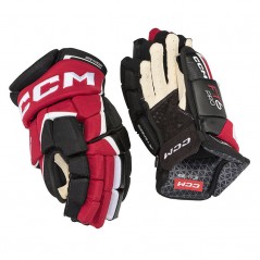 Gants CCM Jet Speed FT6 Pro senior noir rouge blanc