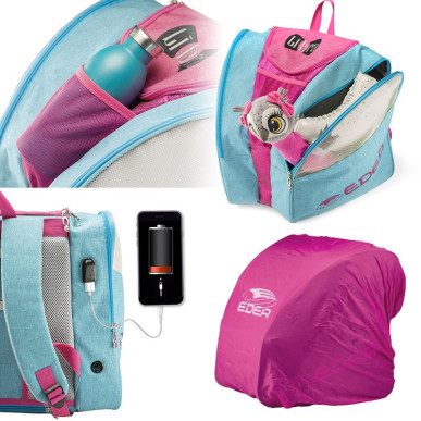 Sac à patins EDEA Libra connecté bleu rose