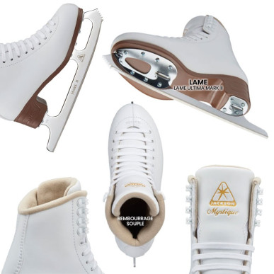 Spécifications techniques Patins JACKSON Mystique 1490 blanc Adulte