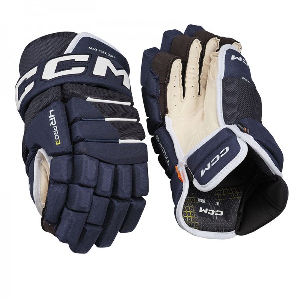 Gants CCM Tacks 4R Pro 3 Senior bleu navy blanc