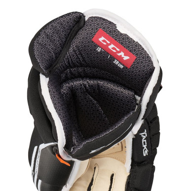 Gants CCM Tacks 4R Pro 2 Senior noir blanc