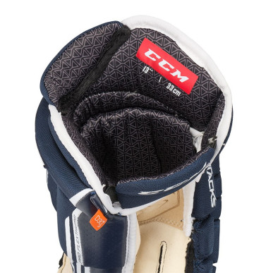 Gants CCM Tacks 4R Pro 2 Senior bleu navy blanc