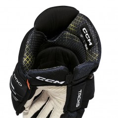 Gants CCM Tacks XF Pro Senior noir blanc