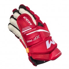 Gants CCM Tacks XF Pro Senior rouge blanc