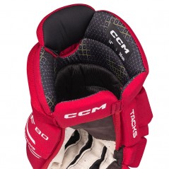 Gants CCM Tacks XF80 Senior rouge blanc