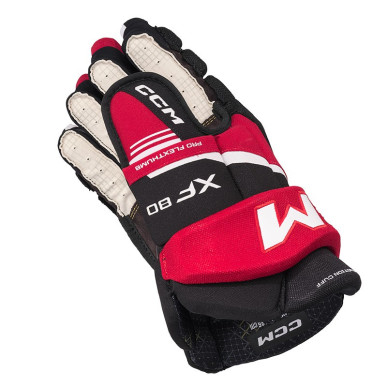 Gants CCM Tacks XF80 Senior noir rouge blanc