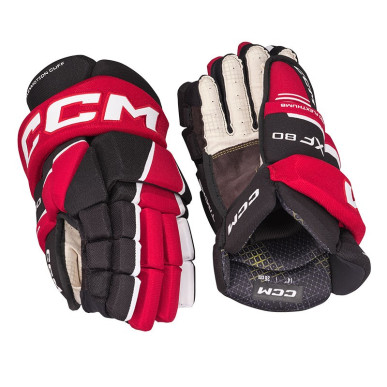 Gants CCM Tacks XF80 Senior noir rouge blanc