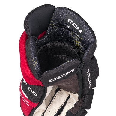 Gants CCM Tacks XF80 Senior noir rouge blanc