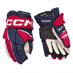 Gants CCM Tacks XF80 Senior bleu navy rouge blanc