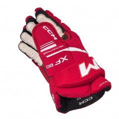 Gants CCM Tacks XF80 Senior rouge blanc