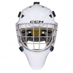 Masque CCM AXIS F5 décoré Gardien Senior blanc