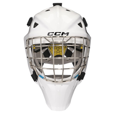 Masque CCM AXIS F5 décoré Gardien Senior blanc