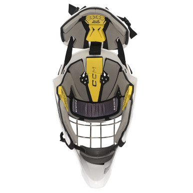 Masque CCM AXIS F5 décoré Gardien Senior blanc
