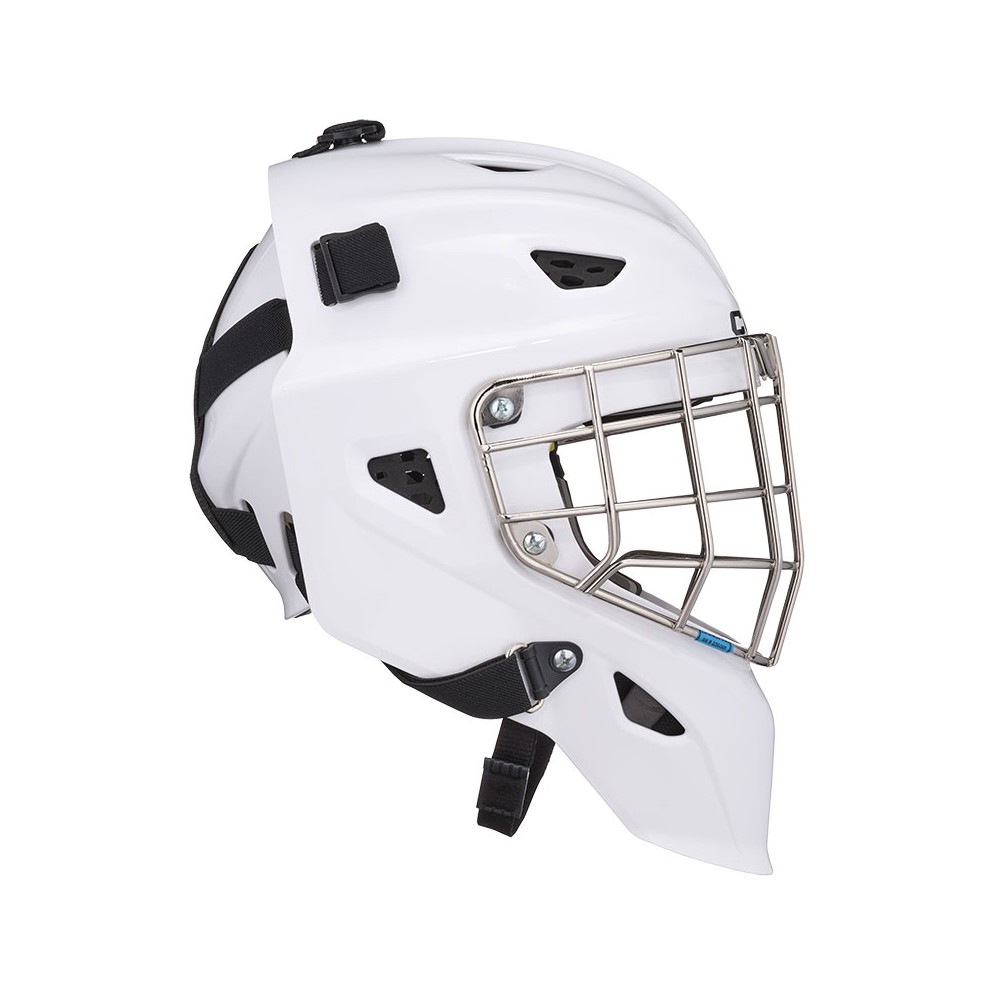 Masque CCM AXIS F5 décoré Gardien Senior blanc