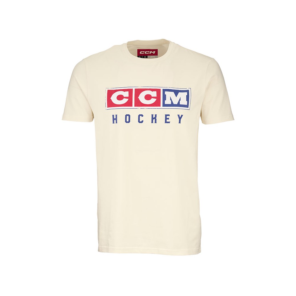 T-shirt CCM Vintage crème