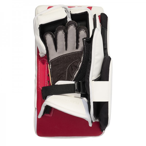 Bouclier CCM AXIS F5 Gardien Junior Blanc Rouge DETROIT