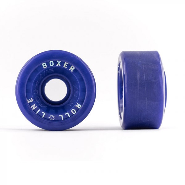 Pack de 8 roues rollers quad ROLL-LINE Boxer 57mm bleues