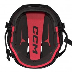 Casque CCM Tacks 70 Combo noir avec grille argent Junior