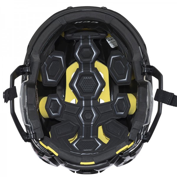 Casque CCM Tacks 310 Combo noir avec grille noire