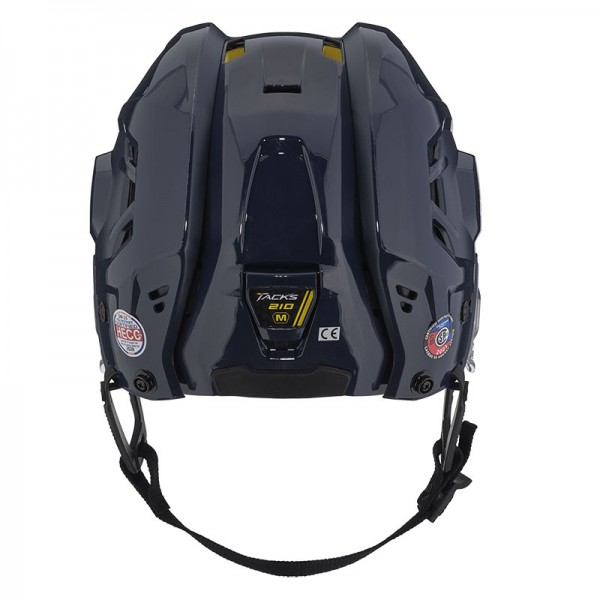 Casque CCM Tacks 210 Combo bleu navy avec grille noire