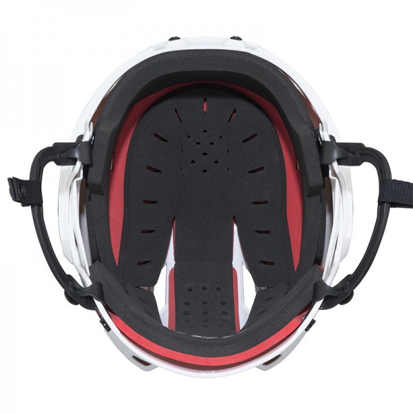 Casque CCM Tacks 50 Combo blanc avec grille argentée