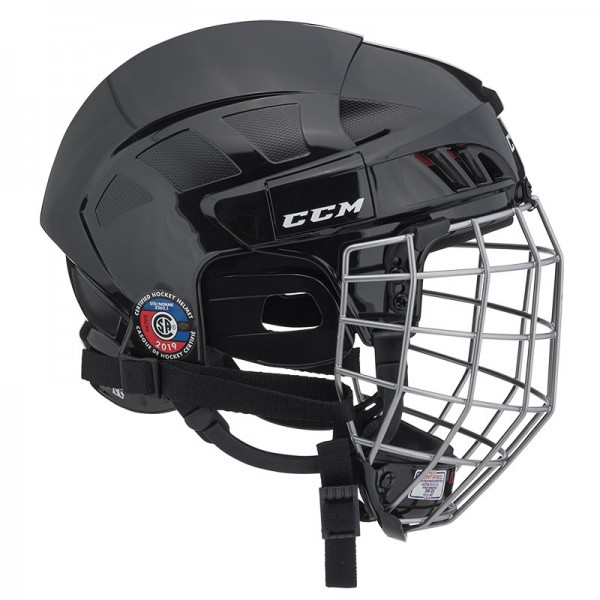 Casque CCM Tacks 50 Combo noir avec grille argentée