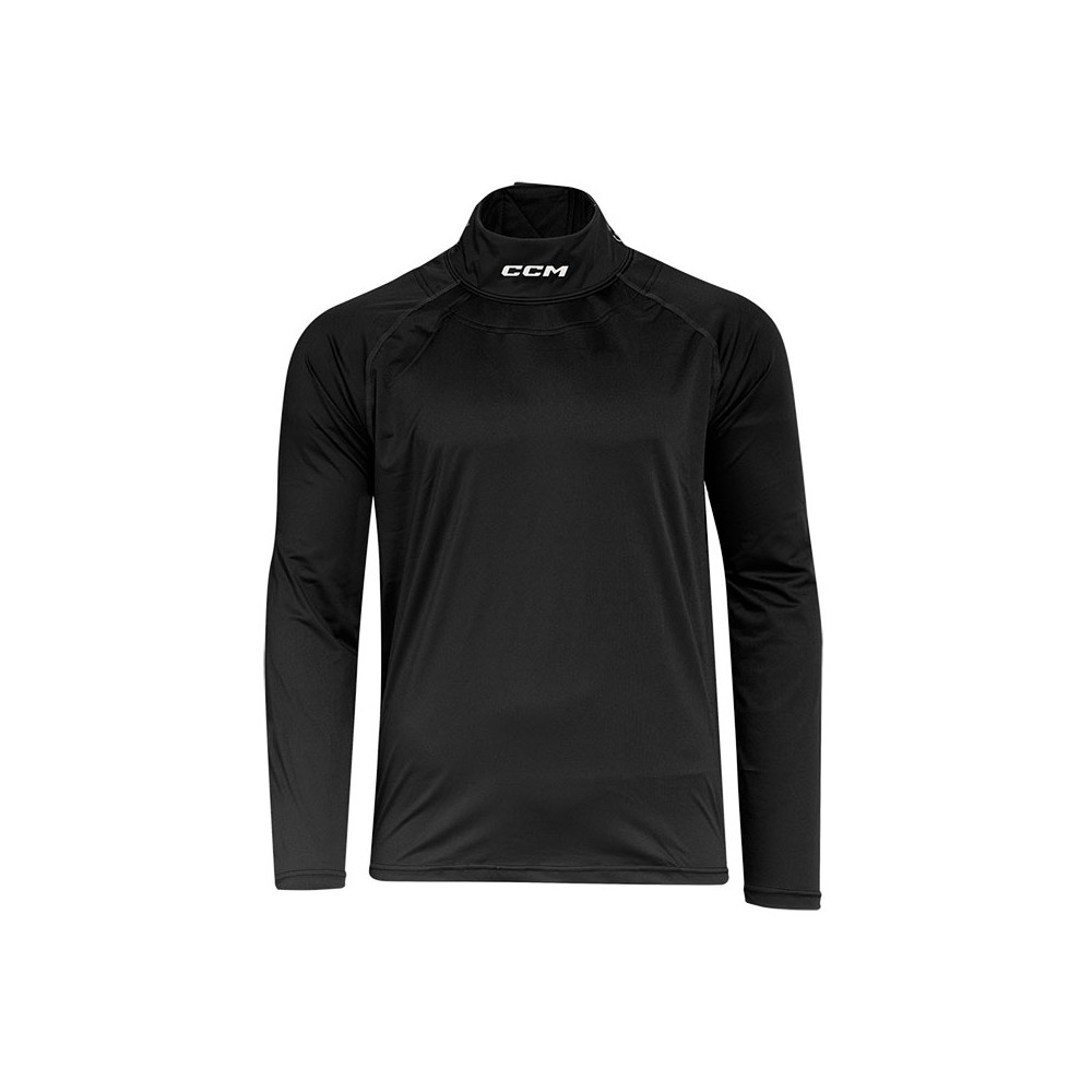 T-shirt compression CCM Neck guard protège-cou Junior