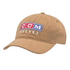 Casquette CCM Slouch Vintage Corduroy marron clair ajustable