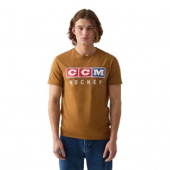 T-shirt CCM Vintage marron