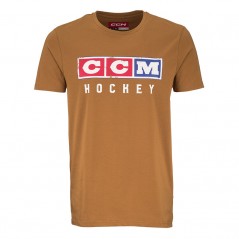 T-shirt CCM Vintage marron