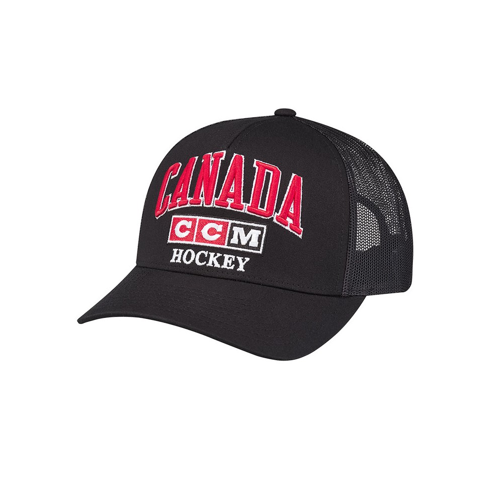 Casquette CCM Canada Mesh Trucker noir