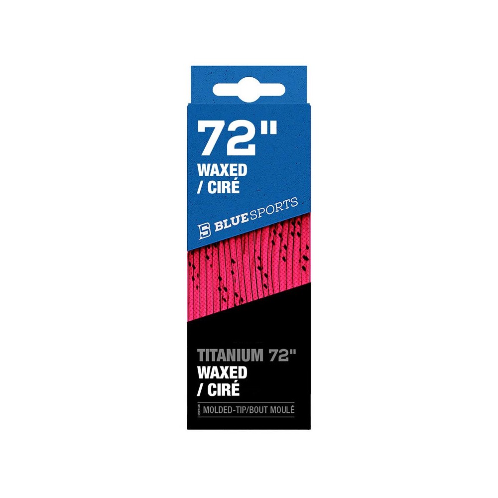 Lacets BLUE SPORTS Titanium Waxed ciré rose