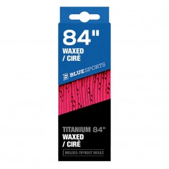 Lacets BLUE SPORTS Titanium Waxed ciré rose