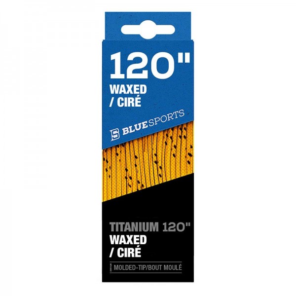 Lacets BLUE SPORTS Titanium Waxed ciré jaune