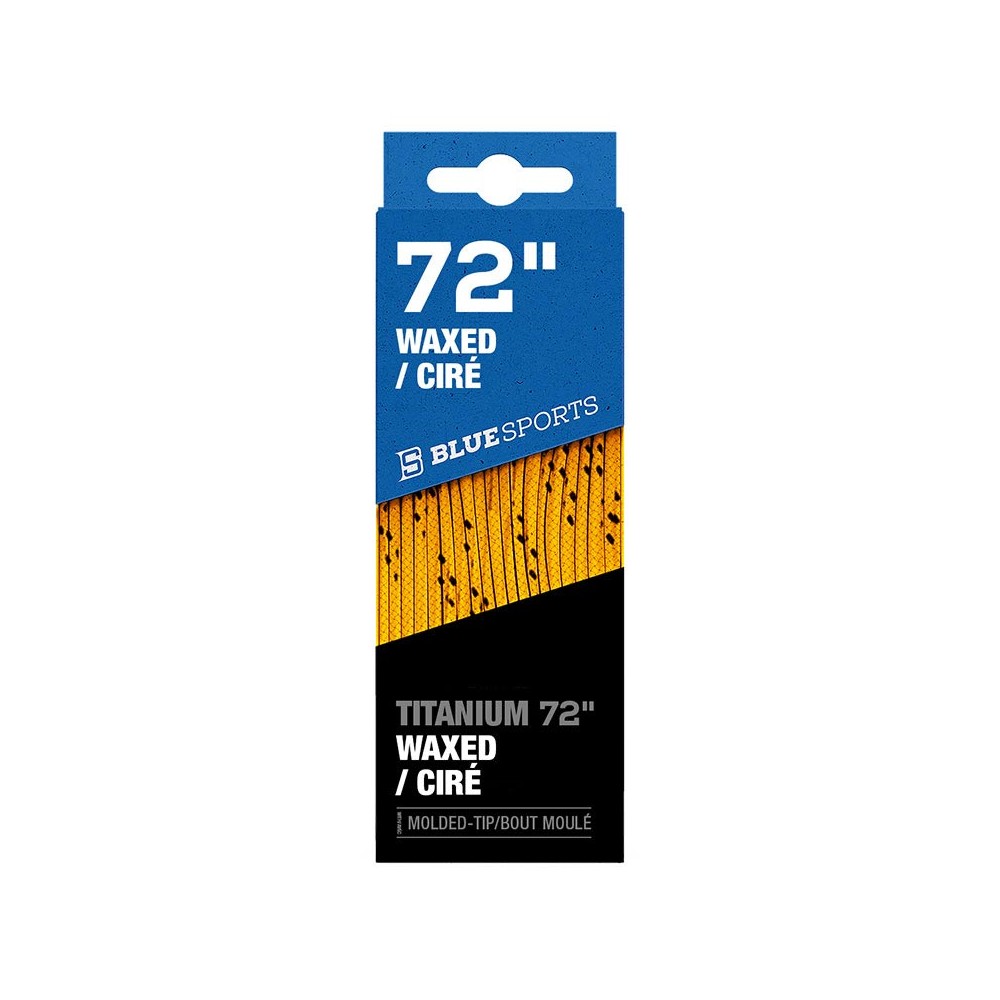 Lacets BLUE SPORTS Titanium Waxed ciré jaune