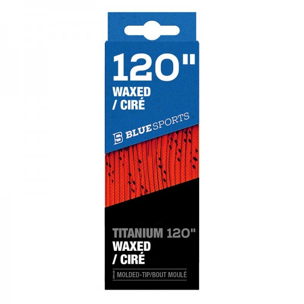 Lacets BLUE SPORTS Titanium Waxed ciré orange