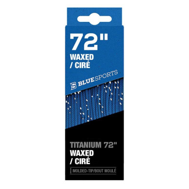 Lacets BLUE SPORTS Titanium Waxed ciré bleu